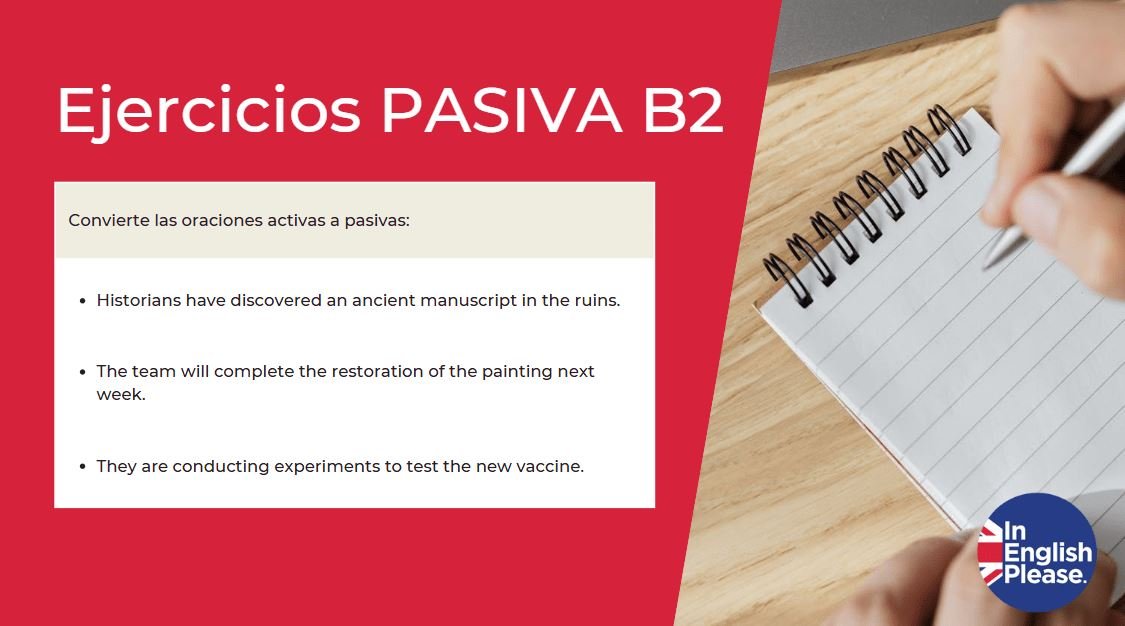 ejercicio pasivo ingles passive english exercise b2