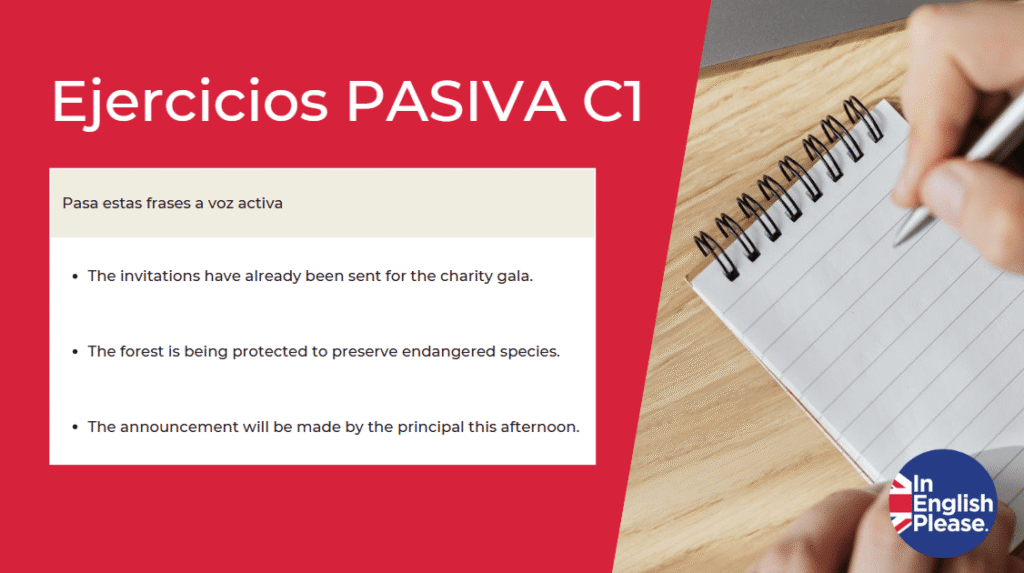 ejercicio pasivo ingles passive english exercise c1 