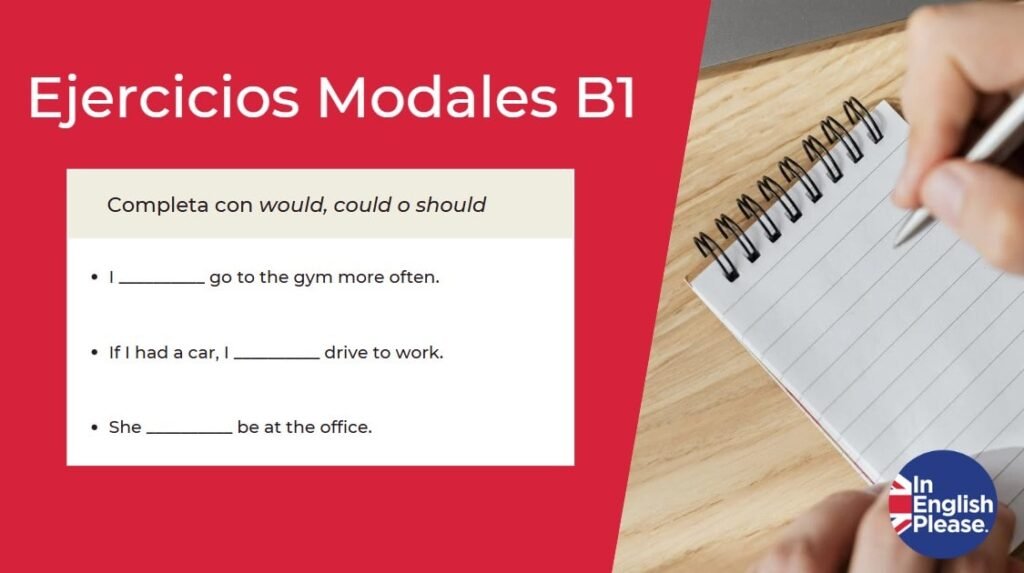 ejercicios modales ingles B1