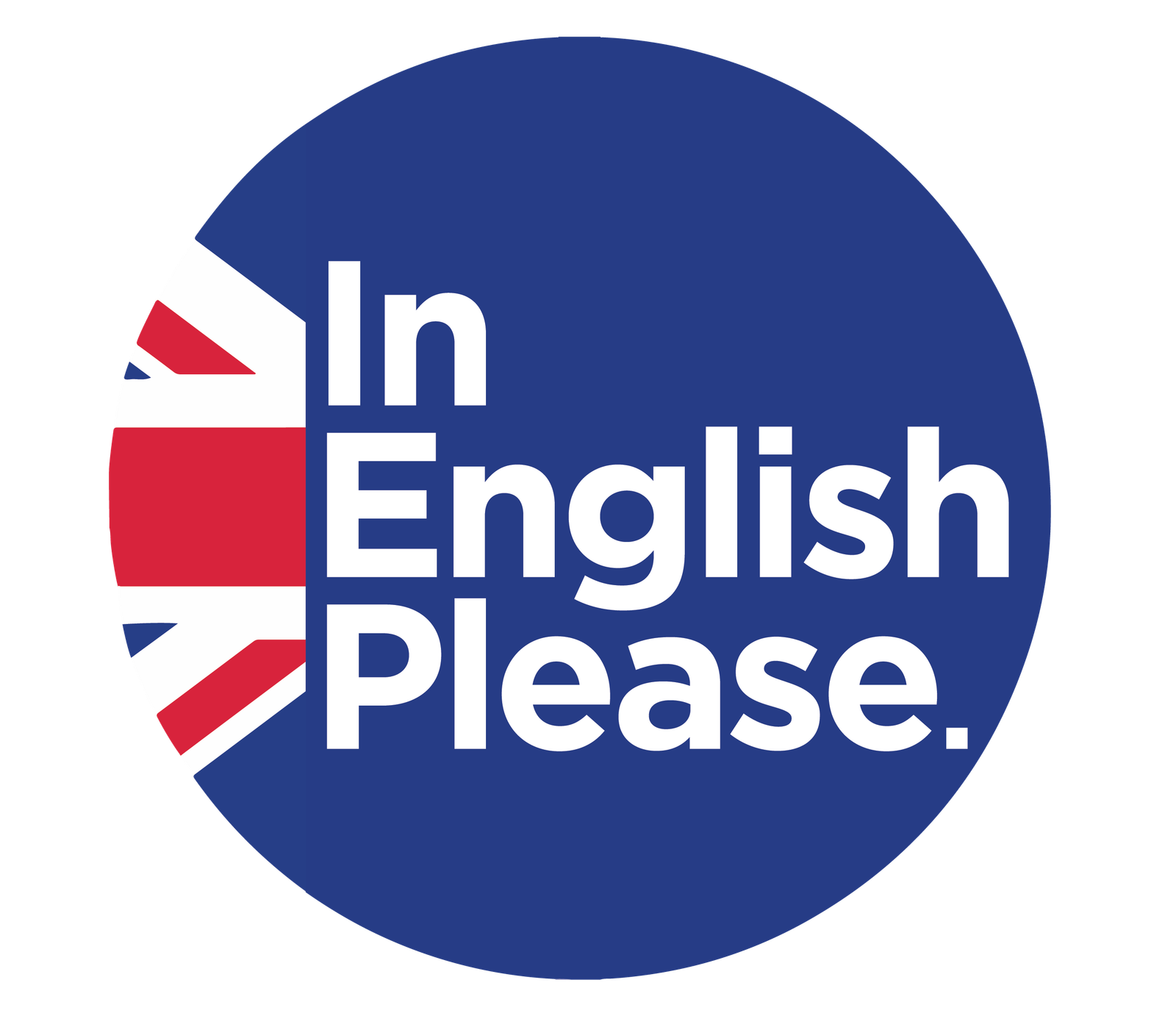 In English Please logo