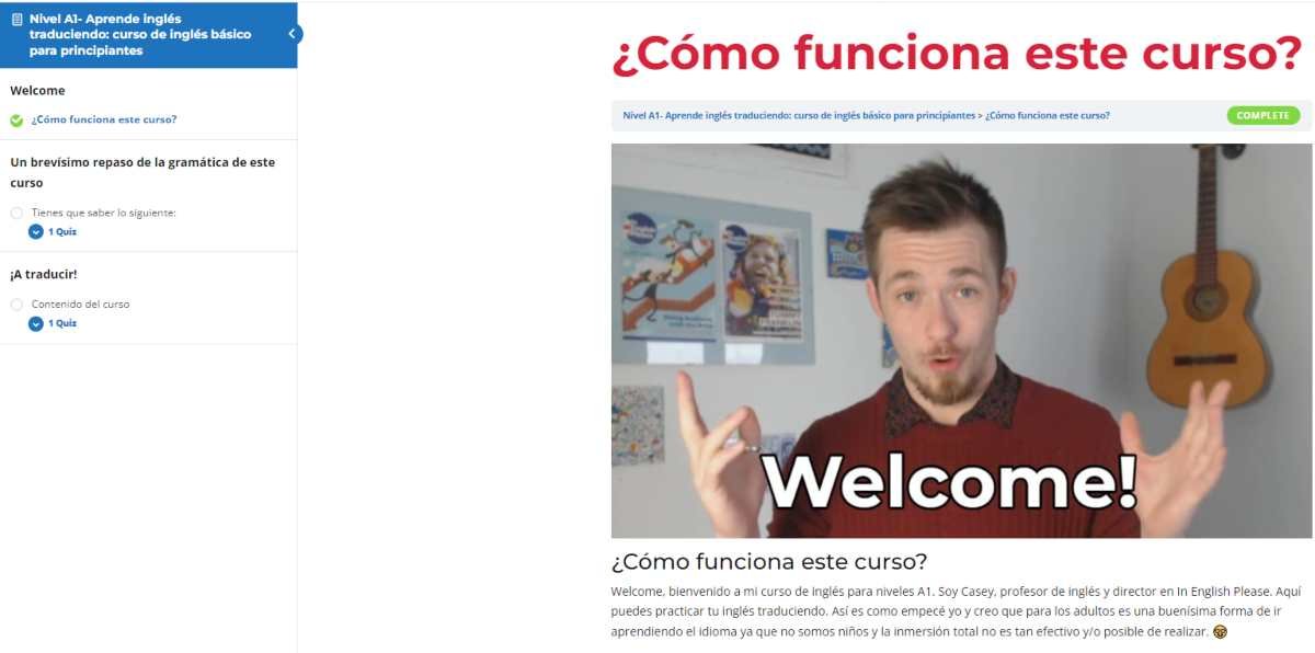 nuestro curso de ingles online